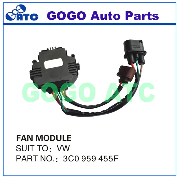 VW OEM 3C 0 959 455F 3C0959455F用自動ラジエーターファンモジュール