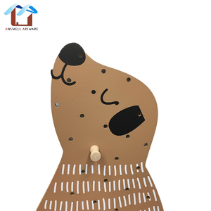 nouveau cadeau enfants <span class=keywords><strong>en</strong></span> <span class=keywords><strong>bois</strong></span> matériel de décoration de mur de dessin animé ours suspendus enfants naturels <span class=keywords><strong>bois</strong></span> patère panneau - Product Image 2