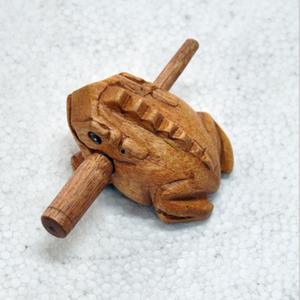 Groothandel Handgemaakte Croaking Kikker Muziekinstrument Speelgoed Houten Lucky Kikker - Product Image 3