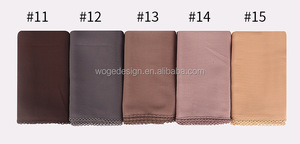Venta al por mayor bufandas de alta calidad Dupatta chal turbante de las mujeres grandes de gasa pesada de poliéster liso musulmán <span class=keywords><strong>Hijab</strong></span> - Product Image 5
