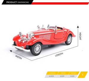 Alibaba al por mayor 1:28 escala die cast Classic metal modelo de coche con música ligera - Product Image 5