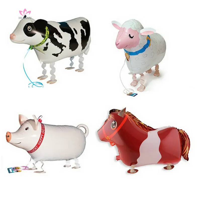 Globos de animales que caminan para mascotas, fiesta de cumpleaños para regalo de juguete, globos para caminar