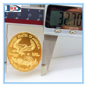 100% haute imité américain marcher liberté pièces d'or une once / plaqué or américain minted <span class=keywords><strong>aigle</strong></span> pièces une once - Product Image 6