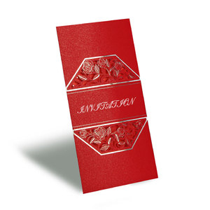 Lá Vàng Dập UV Biểu Tượng Tùy Chỉnh Giấy Gói Màu Đỏ 2021 Hồng Bao Tiền Phong Bì Đám Cưới - Product Image 2