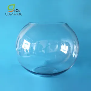 13Gal Rond grand bocal à poissons en verre D'aquarium pour La Décoration Intérieure