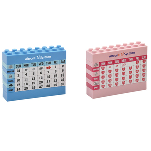 Building Blocks Plastic Calendar for Promotion