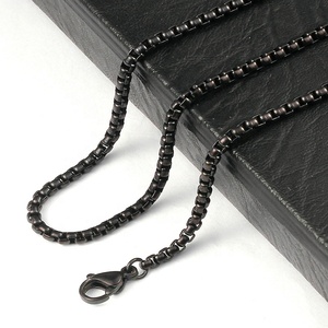 Catena MECYLIFE in acciaio inox per ciondolo scatola da uomo catena <span class=keywords><strong>Rolo</strong></span> catena Hiphop collana - Product Image 4