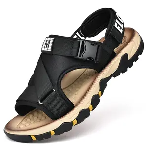 Kanca döngü yaz sezonu erkekler plaj sandaletleri en kaliteli sandalet