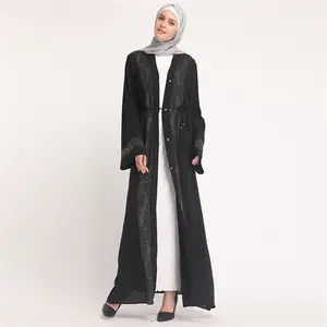 新集合批发普通口袋女人 abaya 穆斯林女人 abaya