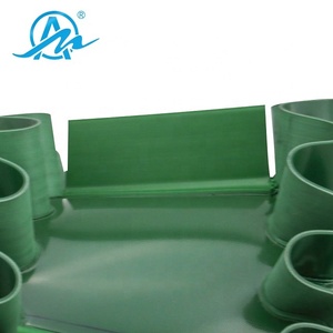 Groene Pvc Gegolfde Zijwand Transportband Speciale Verwerking Instelbare Snelheid Voor Productie Fabriek Baffle Toevoeging - Product Image 5