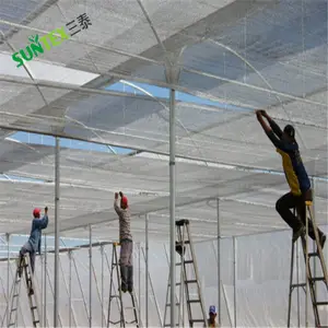 自定义温室园艺内外使用反光铝遮阳网，反光银屏盖