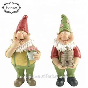 OEM/ODM Custom Polyresin garden gnomes figurines decoration