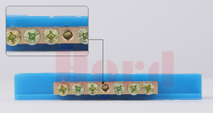 Bloques de Terminales Conectores <span class=keywords><strong>Rap</strong></span>ídos de Cobre Amarillo Tornillos Bar con Azúl y Amarillo <span class=keywords><strong>Base</strong></span> - Product Image 2