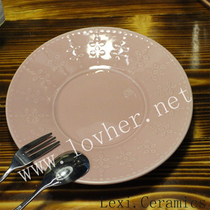 Rosa en relieve porcelana taza <span class=keywords><strong>de</strong></span> té y platillo taza <span class=keywords><strong>de</strong></span> té <span class=keywords><strong>de</strong></span> cerámica con plato <span class=keywords><strong>para</strong></span> la boda, hogar, hotel, restaurante - Product Image 4