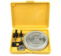 Scie Emporte-pièce Kit 16 pièces/ensemble 3/4 ''-5'' Scie-Trépan HSS Foret pour le Bois, plaque de plâtre, Plastique et Métaux Non Ferreux