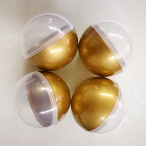 50mm 60mm 70mm 80mm 90mm 100mm Bola de plástico hueca blanca Bolas de cápsula que se pueden abrir para sorteo de lotería - Product Image 4