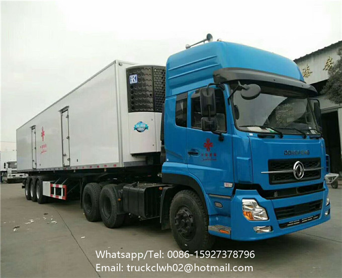 アメリカキャリアブランド冷凍ユニットセミトレーラー30-35トン冷蔵