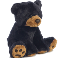 Ours en peluche,, animaux sauvages, noir, en peluche, jouet