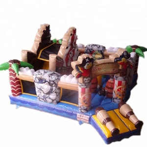 Jumper combiné de château gonflable sur le thème des pirates pour enfants avec <span class=keywords><strong>toboggan</strong></span> Bounce House pour des aventures amusantes - Product Image 1