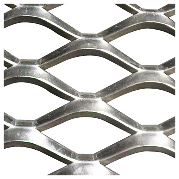 Malha de fio expandida padrão de alta qualidade, malha de metal expandida de alumínio expandida, malha de aço expandida