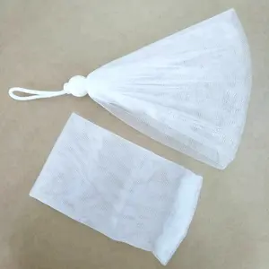 Manufacturer PE Easy Bubble Mesh Bag Face Wash Foam Soap Net