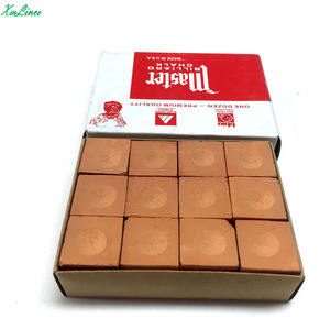 Craie de billard Lincos Master, boîte de 12 pièces, marron, durable, pour les jeux de snooker et de billard - Product Image 4
