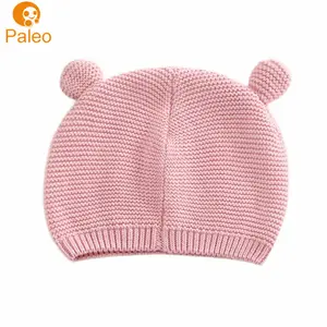 Gorro para bebê recém-nascido, gorro de bebê de natal, estampa de tricô, chapéu de sol do tipo bucket