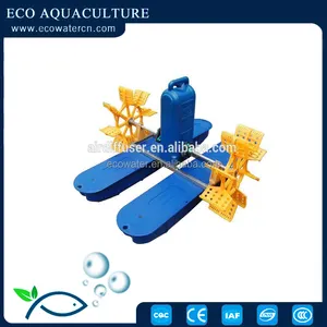 China Paddle wheel Fish pond aerators for aquaculture Surface floating impeller Micro air bubble Aerator used in shrimp farms