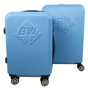 Personalizado logotipo de la marca ruedas bolsas de viaje abs equipaje