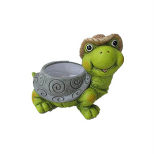 Céramique thème animalier En Terre Cuite tortue figurine jardin planteur pot de fleur - Product Image 2