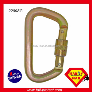 Mosquetón de Acero Galvanizado ANSI-2448TL Tipo D con Cierre Giratorio y Pasador Cativo - Product Image 5