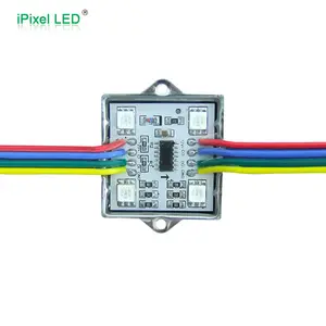 Module numérique RGB LED, 14x35mm carré 12v ws2801 pixels, 4 LED/Pixel