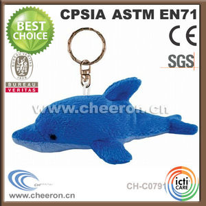 Un bien- queridos animales <span class=keywords><strong>azul</strong></span> de peluche llavero de delfines - Product Image 1