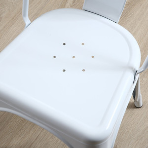 Free Sample Dining Frame Modern Dinning Outdoor Wholesale Restaurant Navy White Mesh <strong>Cross</strong> Back Metal <strong>Chair</strong> With Metal <strong>Legs</strong> - Product Image 3