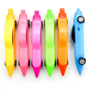 Promotional kids toy Car pen,plastic pen holder,promotional pen plastic pen car