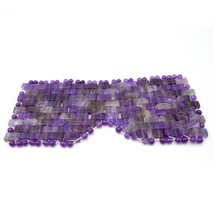 Maschera per Occhi in Ametista Naturale e Giada, Strumento per Massaggio Facciale Anti-Età, Impacco Rinfrescante per Occhi per Bellezza e Relax - Product Image 1