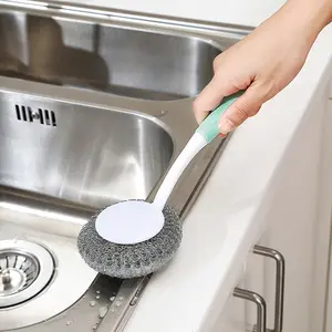 Cleaning Brush Stainless Steel Brush Magic Stick Metal Rust Remover Cleaning Stick Wash Brush Pot Kitchen Cooking Tools