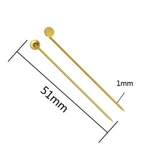 Oro / plata / rodio plateó la broche del pin broche de aguja - Product Image 3