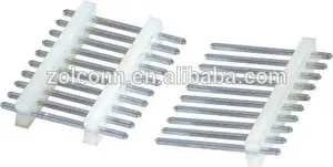 Mm 3.96 pin header sola fila blanco recta conector de plástico