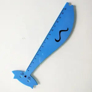 Promotional 15cm Cat Shape Plastic Gpps Students Straight Ruler