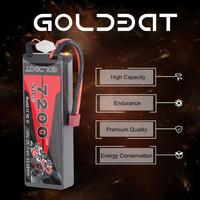 Hardcase Baterai Lipo Isi Ulang Daya, Baterai 50C 2S 7.4V 7200Mah untuk Mobil RC