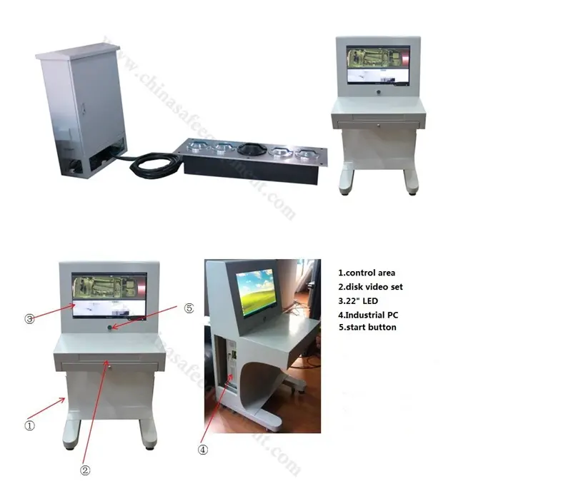 ZA-UVSS-II Dessous Fixe Machine de Balayage Inspecté pour Déceler Toute Caché Dispositifs Explosifs, Étrangère et Les Objets Suspects etc