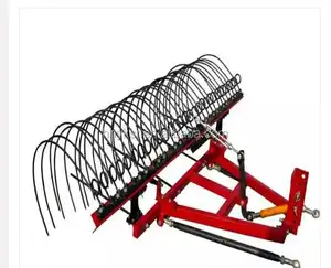 New designed hot selling landscape rake/Garden tools hay rake,farm landscape tractor spike rakes, leaf grabber tractor implement