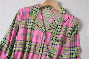 Set di pigiami da notte Plaid da donna pigiama da donna - Product Image 3