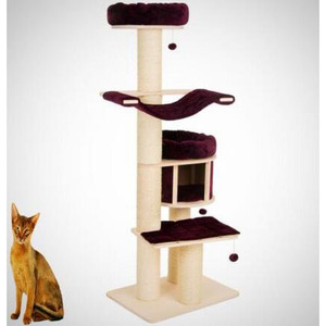 Kucing Melompat Mainan Menggaruk Kayu Mendaki Menara Pohon Kucing - Product Image 1