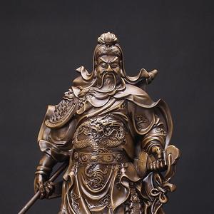 <span class=keywords><strong>Statue</strong></span> en résine de <span class=keywords><strong>Guan</strong></span> <span class=keywords><strong>Yu</strong></span>, style bouddhiste, art artistique, Fengshui, tenant un <span class=keywords><strong>Guan</strong></span> Dao, objet de collection - Product Image 4