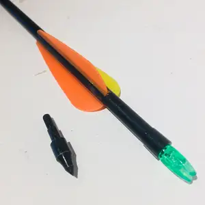 8mm Fiberglass Arrow Shaft Arrows With Plug In Nocks And Screwed Replaceable Tips