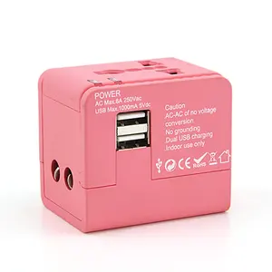 Promotion Gifts Universal Travel Adapter Socket USB World EU US AUS UK Plug Adaptor Charger