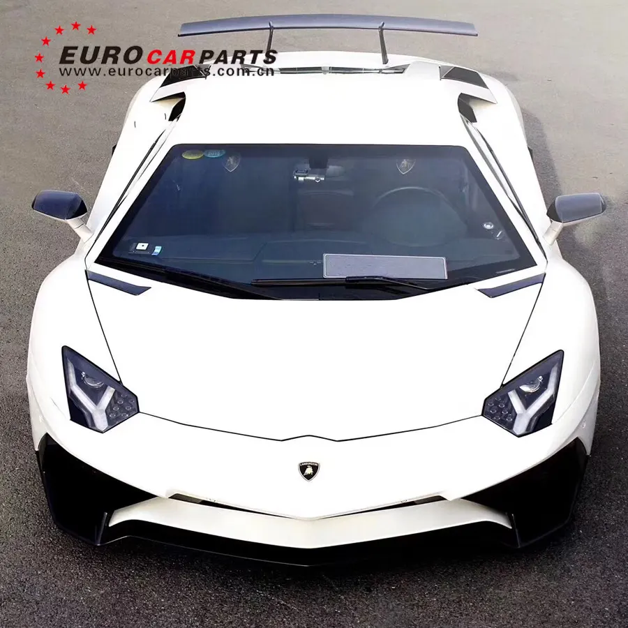 LP750 body kit for LP750 to SV style with carbon finber front bumper rear bumper and rear wing 2018 new style