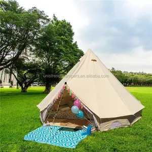 Hot selling waterdichte 5 6 7 8 10 12 persoon outdoor camping bell tent glamping tent